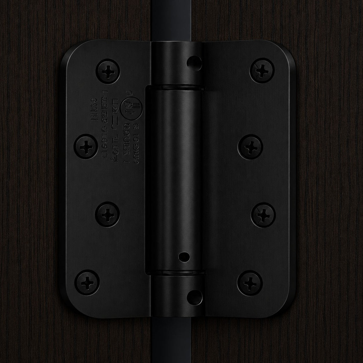 Self Closing Door Hinges 4 Inch Spring Hinge, 5/8" Radius Corners, Auto Close, Heavy Duty for Interior & Fire Rated Doors (2 Pack)